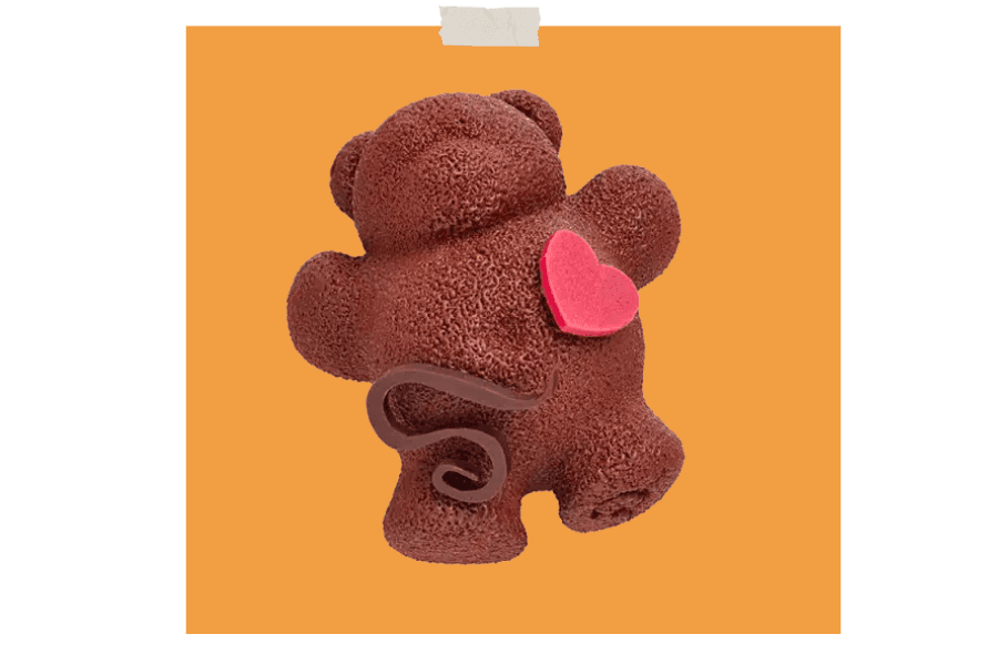 Ourson in love Sève pour la Saint-Valentin