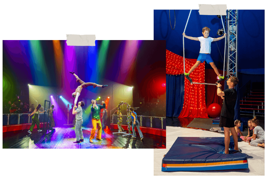Activités enfants lyon vacances toussaint automne stage et spectacle Cirque Imagine