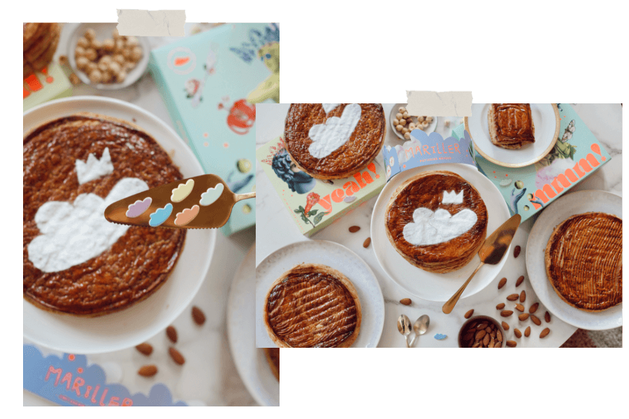 Galette des rois Mariller - fèves nuages