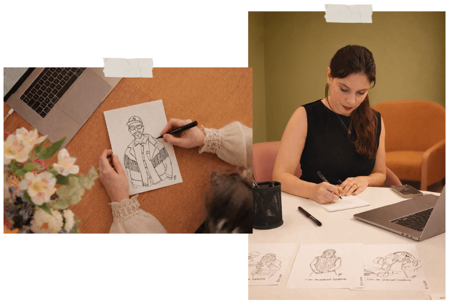 Marion Pollet Illustratrice lyonnaise - portraits dessins