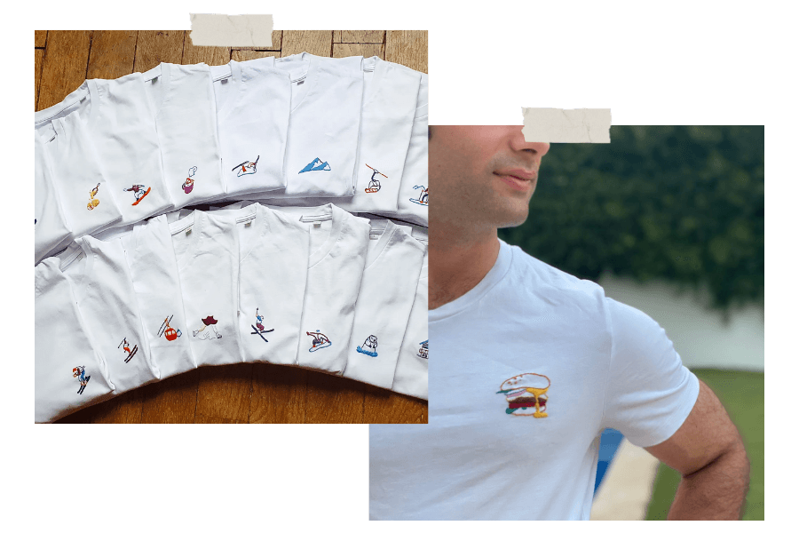 idées cadeaux lyon t-shirts personnalisées Broderie Brouette