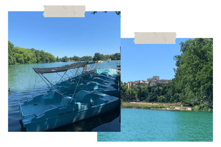 Que faire à Lyon avec des enfants _ Pédalo ou Rosalie osalie avec eux au parc de la Tête d’Or