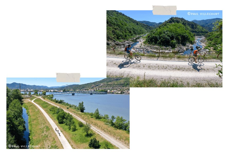 Cyclotourisme - Privas coeur d'Ardèche à vélo depuis Lyon